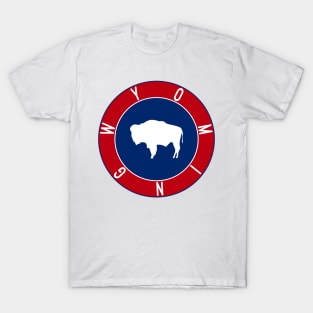 Wyoming Flag Decal T-Shirt